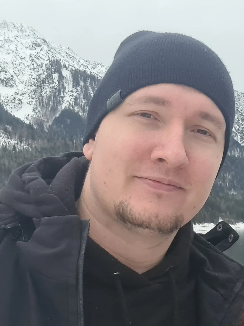 Patrik Alexits travelling in Austria in winter
